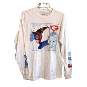 Atsuko Science Ninja Team Gatchaman Ken the Eagle Graphic Longsleeve Top White M